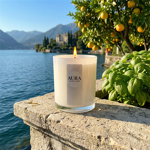 AURA Candle Bar Signature Fragranced Candle Coastal Verde.  Purchase over 110 candle fragrances online at www.AURACandleBar.com