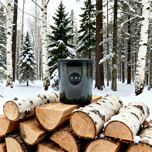 AURA Candle Bar Winter Signature Fragrance: A Year Round Favorite.  Purchase online at www.AURACandleBar.com