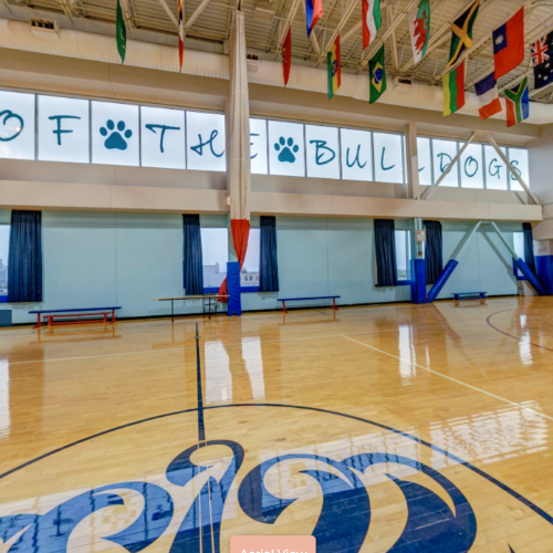 Full-size indoor gymnasium