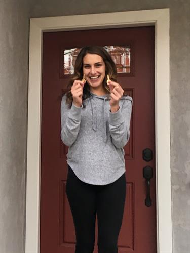 Delivering new house keys and big smiles! 