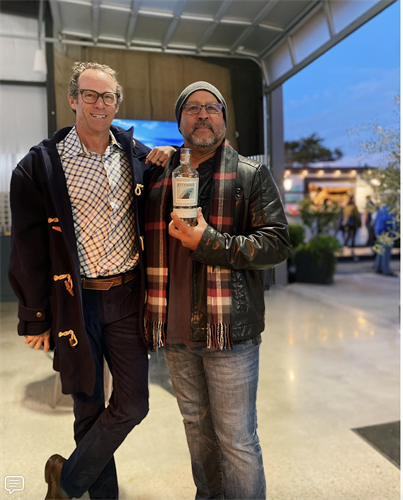 First client to purchase our first bottle of "Half Moonshine First client to purchase our first bottle of "Half Moonshine