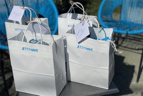 Gift bags ready for one of our corporate events