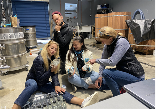 Love our crew.. having fun with our bottling team Love our crew.. having fun with our bottling team