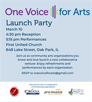 Launch Party--One Voice for Arts