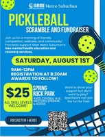 Pickleball Scramble & Fundraiser