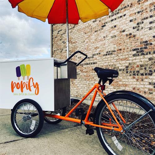 The Popify pop bike can be found around Oak Park and River Forest