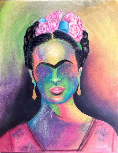 Frida in Abstract - notecards, prints available.