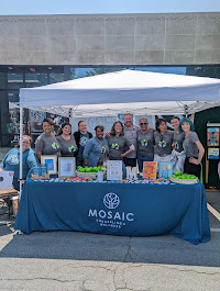 Mosaic Team enjoying What's Blooming on Harrison in the Oak Park Arts District
