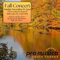 Pro Musica Youth Chorus FALL CONCERT
