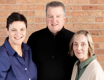The owners of ECS and HCS: Ann Elk-Weist, Steve Golden and Penny Golden