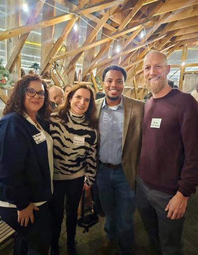 Combining business with pleasure at the Logan Square chamber's holiday mixer at Bungalow Middle Brow!