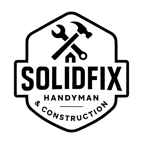 SolidFix Handyman & Construction, Black and White Logo