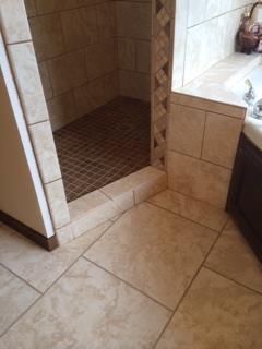 Afte new tile was installed 