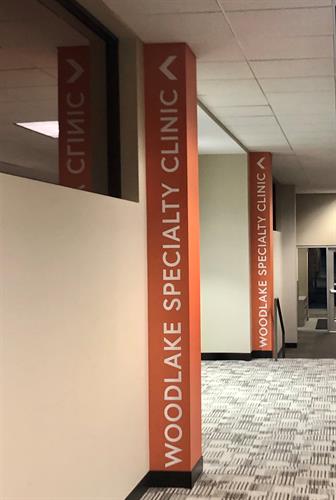 Entrance to our Woodlake Specialty Clinic in Richfield, MN.  This clinic offers Podiatry, Audiologi and soon Optometry.