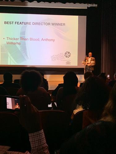 "Best Director" Win, Thicker Than Blood - Newark Intl Film Festival, 2019