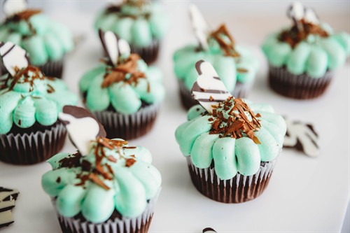 Mint Chocolate Cupcakes | Catered by Design