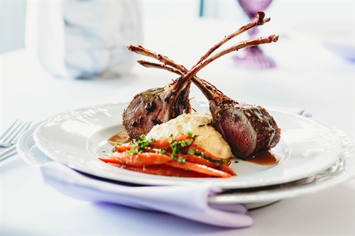 Roasted Rack of Lamb Entrée | Catered by Design