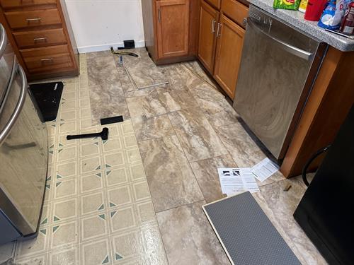 Flooring install