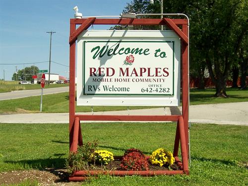 Entrance to Red Maples