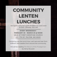 First Christian Church of Fulton to Host Lenten Lunches