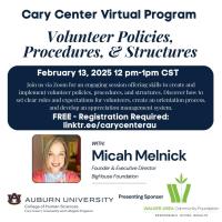 “Volunteer Policies, Procedures, & Structures,”