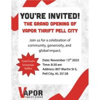 Ribbon Cutting & Grand Opening: Vapor Thrift Store