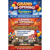 Grand Re-Opening: Farmer's Home Furniture