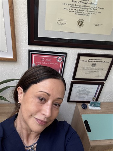 Dr. Jenny in the office