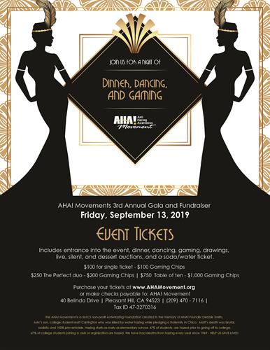 Great Gatsby - Monte Carlo Night Gala Fundraiser Fri, Sept 13, 2019 @ PH Community Center