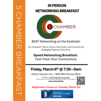 5 Chamber Breakfast - Friday, March 6th