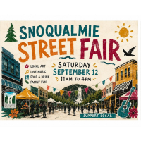 2026 Snoqualmie Street Fair - Saturday, Sept 12th