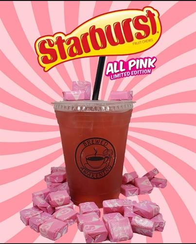 Pink Starburst Energy Drink