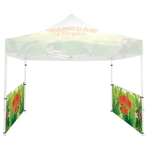 10 ft. Aluminum Tent Half Wall Double-Sided with 2 Rails (Graphic Package). Sturdy Sidewalls for your Aluminum Tents, 