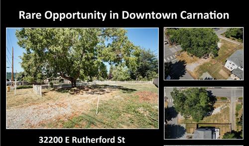 Carnation Historical District Vacant Land For Sale