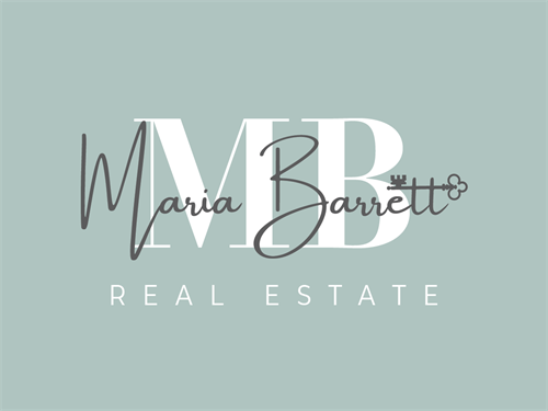 Maria Barrett Real Estate Logo Blue