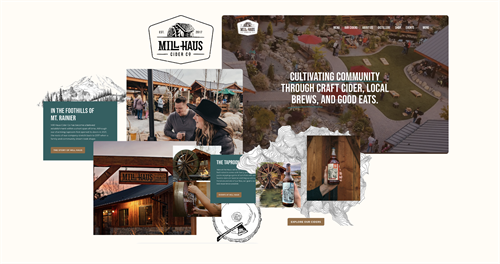 www.drinkmillhaus.com | Mill Haus Cider Co website work