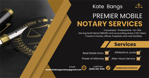 Need a Notary? I come to you.