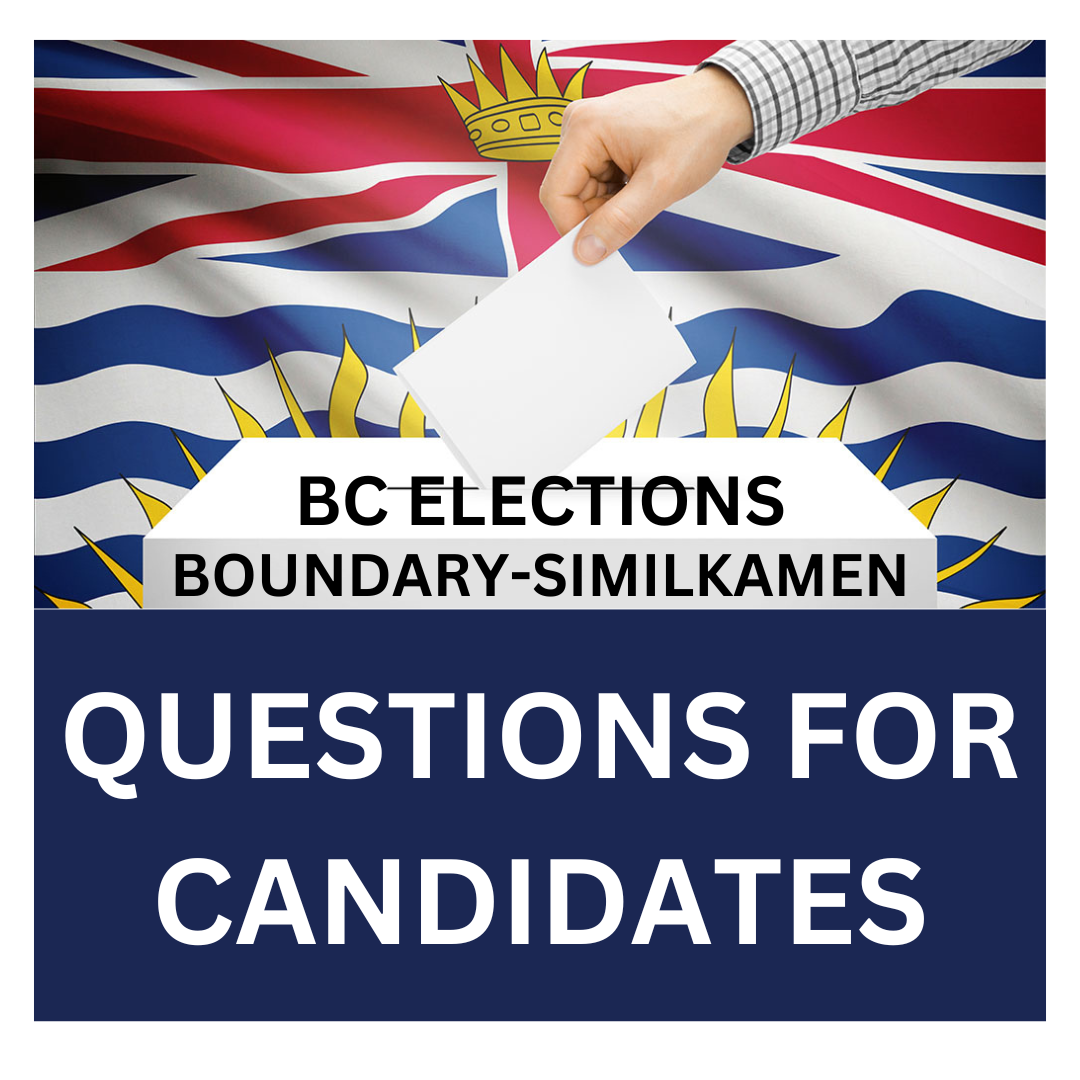 Image for BC ELECTIONS  - QUESTIONS FOR CANDIDATES