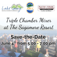 Save-the-Date for the Triple Chamber Mixer with the ARCC, Lake George & Bolton Landing Chambers of Commerce