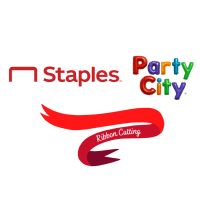 Ribbon Cutting for Staples-Party City collaboration