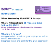 2025 Millipore Sigma Hiring Event