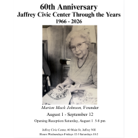 2026 Jaffrey Civic Center Presents the Opening Reception for 3 New Exhibitions