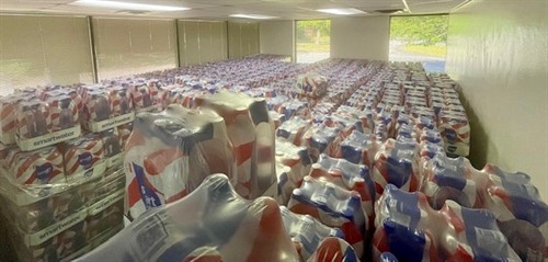 43,000 Pound Water Donation 