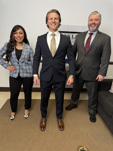 Attorney Brandon Gans, Attorney Daniella Padilla, and Attorney Ian Wise 