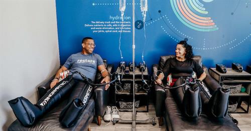Get your custom IV Drip while enjoying some compression therapy!