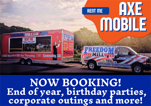 Book our Axe Mobile for Corporate Outtings, Parties & More!