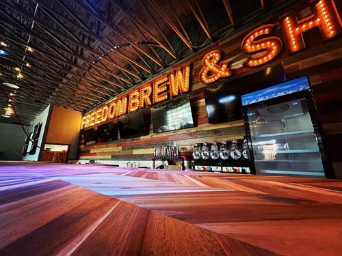 Freedom Brew & Shine-NEW expanded location! Gorgeous 40 foot bar & event center