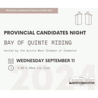 Provincial Candidates Business Forum