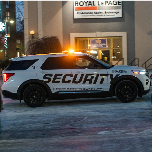 Mobile security patrol active in the community