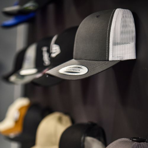 A wide range of headwear to choose and pick from! Try them on and see how you look with our full length mirror. 